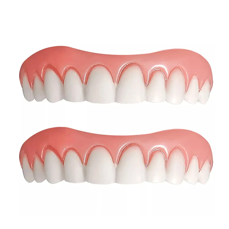 Temporary Silicone Denture Instant Smile Artificial Teeth Veneers Comfortable Oral Whitening Braces Sticks Dental Repair Cover