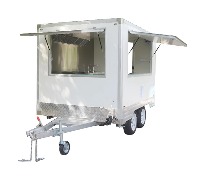 Food Trailer For Sale 2024 New Food Trailer Mobile Food Cart Mobile 2.9m Tradesman Trailer