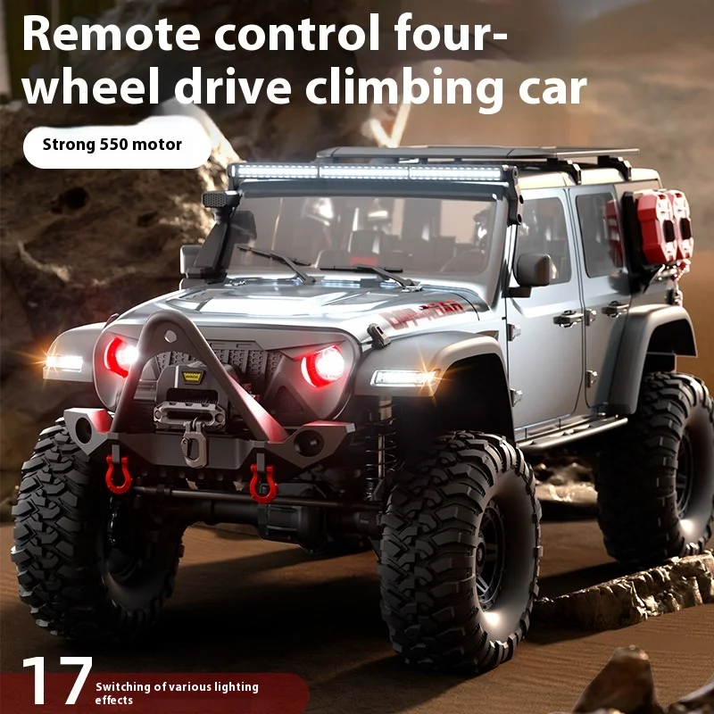 

1: 10 Proportional Remote Control Professional High-Low Speed Differential Lock Four-Wheel Drive Off-Road Climbing Vehicle