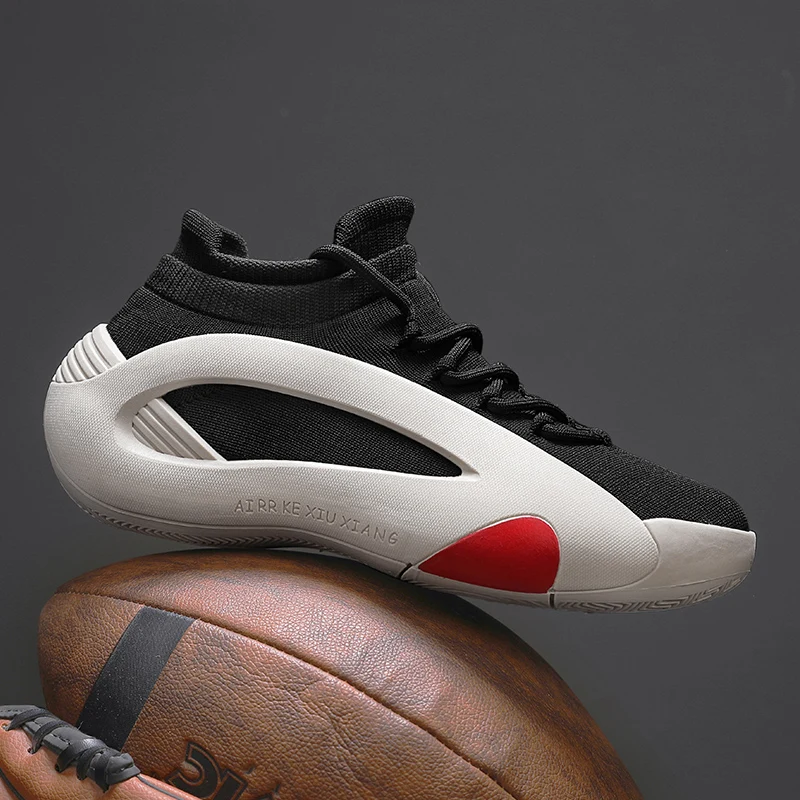 

Mens Basketball Shoes 2025 Original luxury Casual Soft Sports Shoes Round Head Handsome Elastic Wide Feet Air Cushion Sneakers