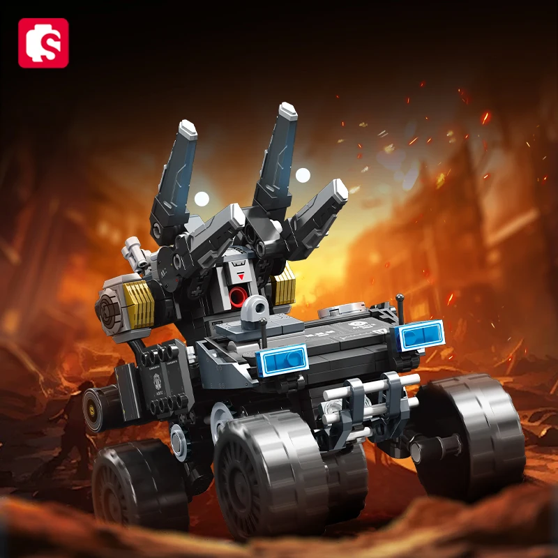 ตัวต่อ SEMBO BLOCK 412 ชิ้น ชุด The Wandering Earth ซีรีส์ MOC ตัวต่อแบบทหาร รถขีปนาวุธ ของเล่นเด็กผู้ชาย ของขวัญ