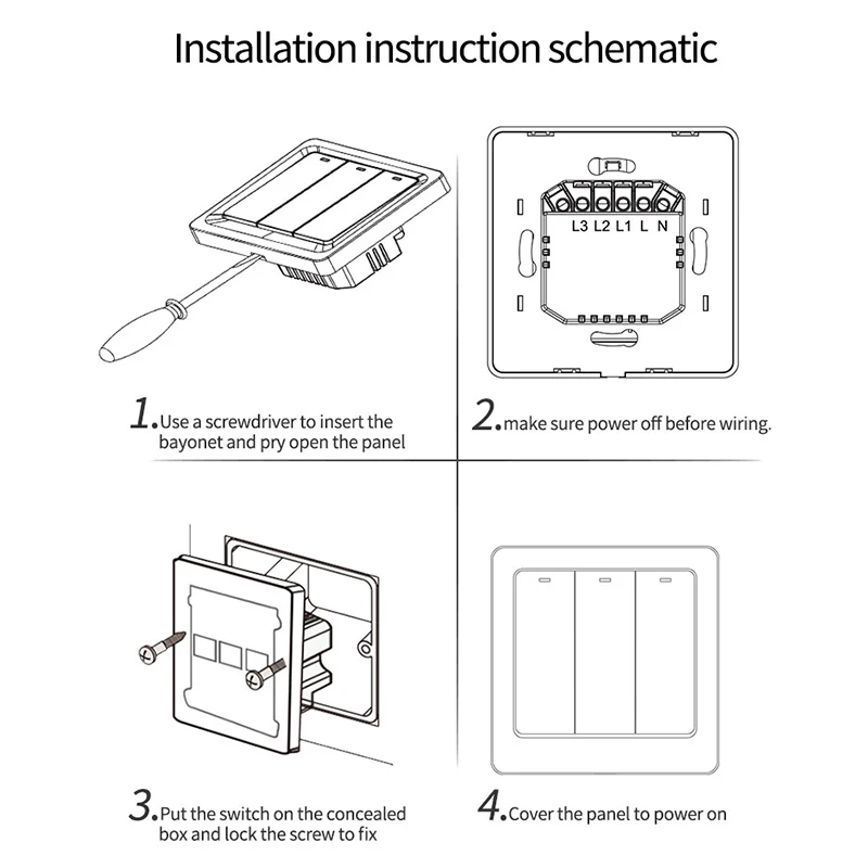 واي فاي تويا مفتاح ذكي زر الضغط 1/2/3 عصابة ضوء الجدار مفاتيح 220 فولت لا سلك محايد يعمل مع أليكسا جوجل المنزل الذكي الحياة
