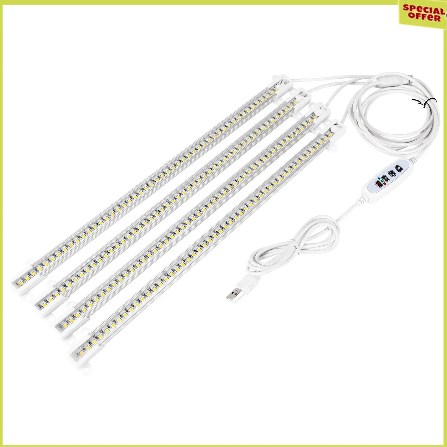 A34R LED Plant Grow Light Strips, Full Spectrum Grow Lights For Indoor Plants With Auto On/Off 3/9/12H Timer, 192 Leds