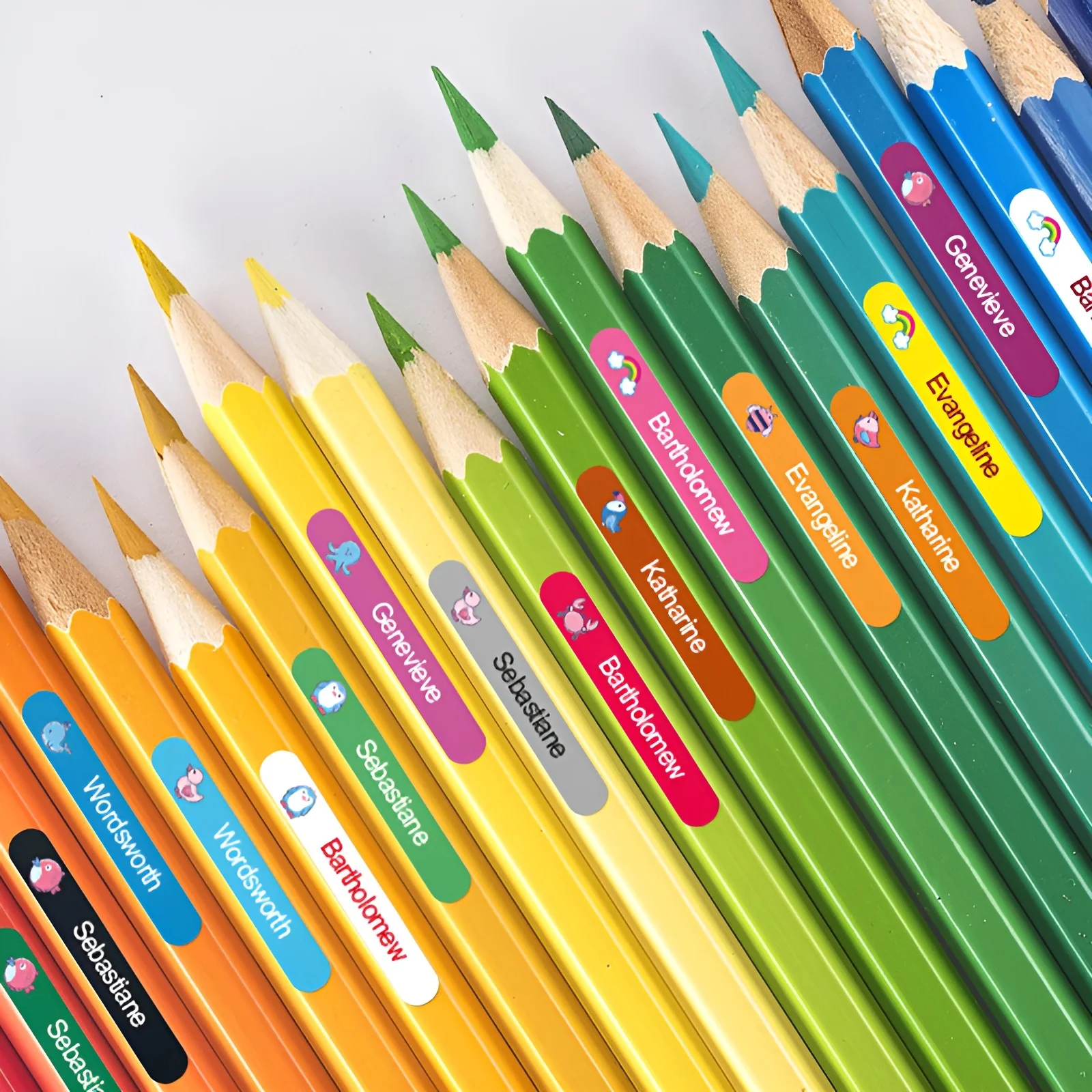 Personalized Waterproof Labels Custom for Kids School Gear - Name Stickers for Bottles, Lunch Boxes & Stationery Items image 4