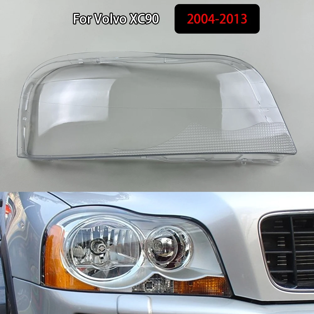 

For Volvo XC90 2004-2013 Headlamp Transparent Cover Lamp Shade Headlight Shell Lens Plexiglass Replace Original Lampshade