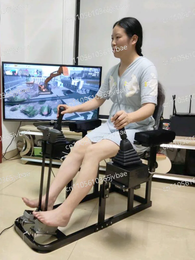 Suitable for Teaching, Seat Armrest Excavator Joystick Driving Emulator School Learning Machine Grabbing Wood