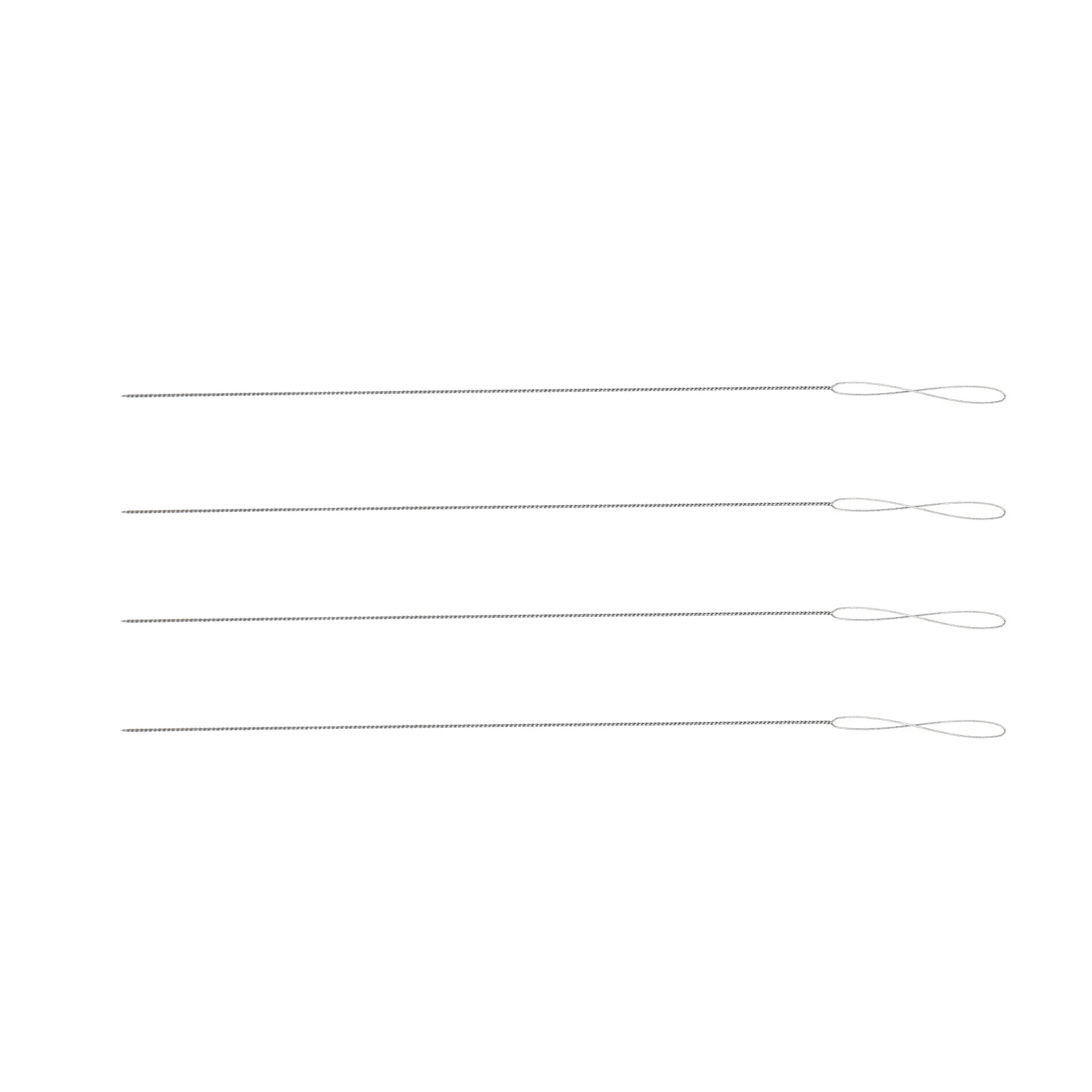

4 Pcs Bead Needle Embroidery Beading Needles Fold Finishing for Yarn Tools Iron Wire