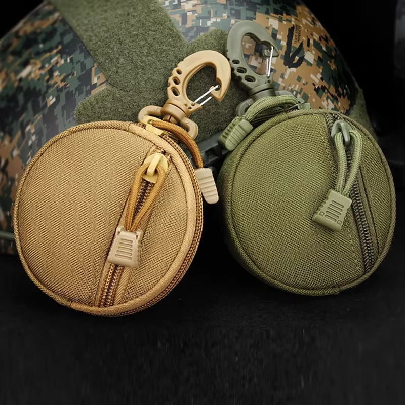 1000D جديد في الهواء الطلق عارضة الرجال عملة المحفظة المحمولة البسيطة المال حقيبة نسائية للعملات المعدنية مفاتيح حامل الخصر حقيبة جولة حالة صغيرة سستة المحفظة