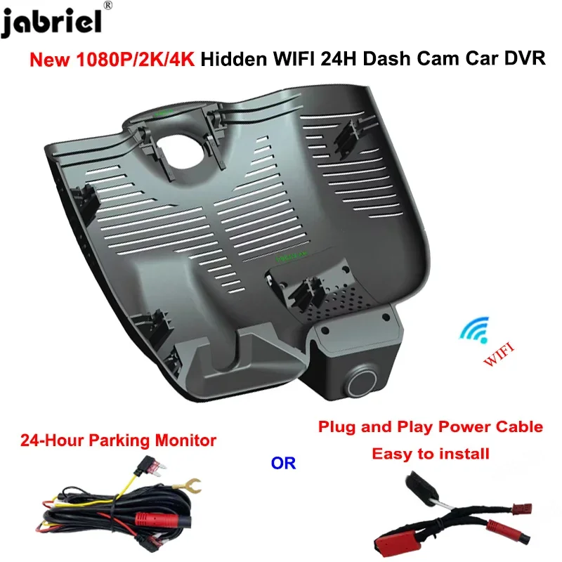 

Jabriel for Mercedes Benz GLC X254 C254 GLC 200 300 300e 400e 220d 300de 2022 2023 2024 4K Dash Cam Wifi Car DVR Video Recorder