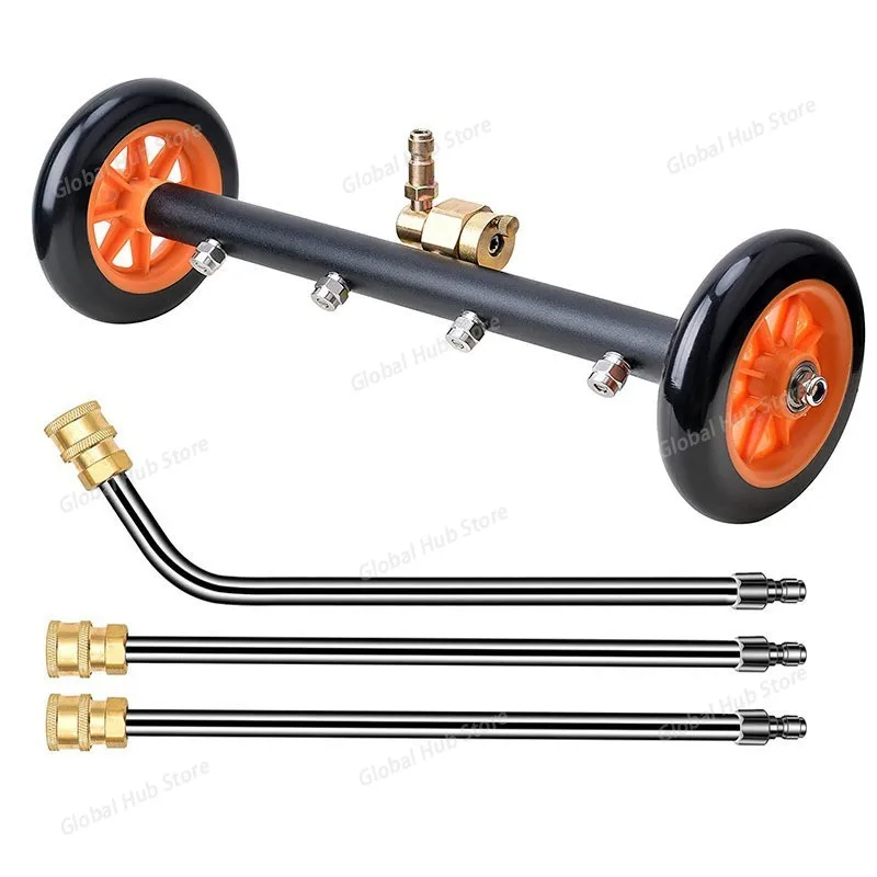 

Очиститель шасси локомотива высокого давления, 16-дюймовый скребок для поверхностей пола, водяная метла с 4 отверстиями, 4000 фунтов на квадратный дюйм