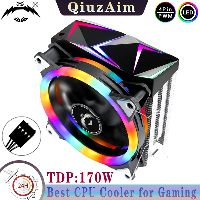 

Computer Cooling Equipment Cpu Cooler 120mm Fan 4/6 Heat Pipe Air-cooled Compatible x79/x99/i5/i7/i9/AM4/AM3 LGA2011-3 1200 115X
