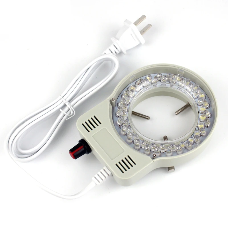 0 - 100% Adjustable LED Ring Light Illuminator for Stereo Microscope & Camera 110V 220V