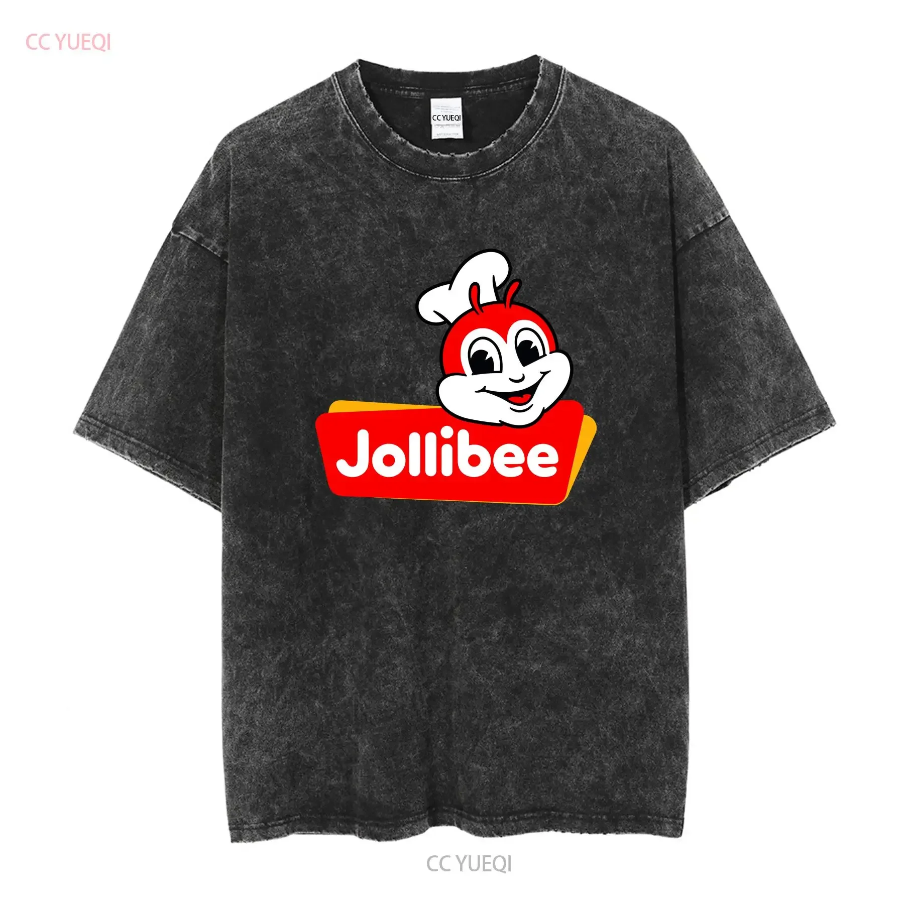 New Jollibee Logo Men's T shirt funny size S to 5XL long or short sleeves vintage Washed Versatile designer clothes