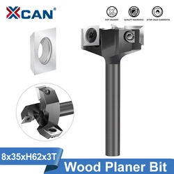 XCAN Milling Cutter Spoilboard Surfacing Router Bit 8mm Shank 35mm Diameter Slab Flattening Planing Bit Woodworking Tools