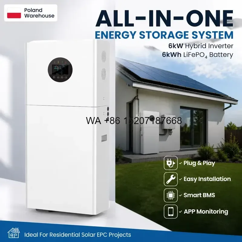 Wmwmnu for EPC Preferred LiFePO4 Battery 48V 6kW 10KWH Scalable Solar Storage System Plug Play Easy Installation for