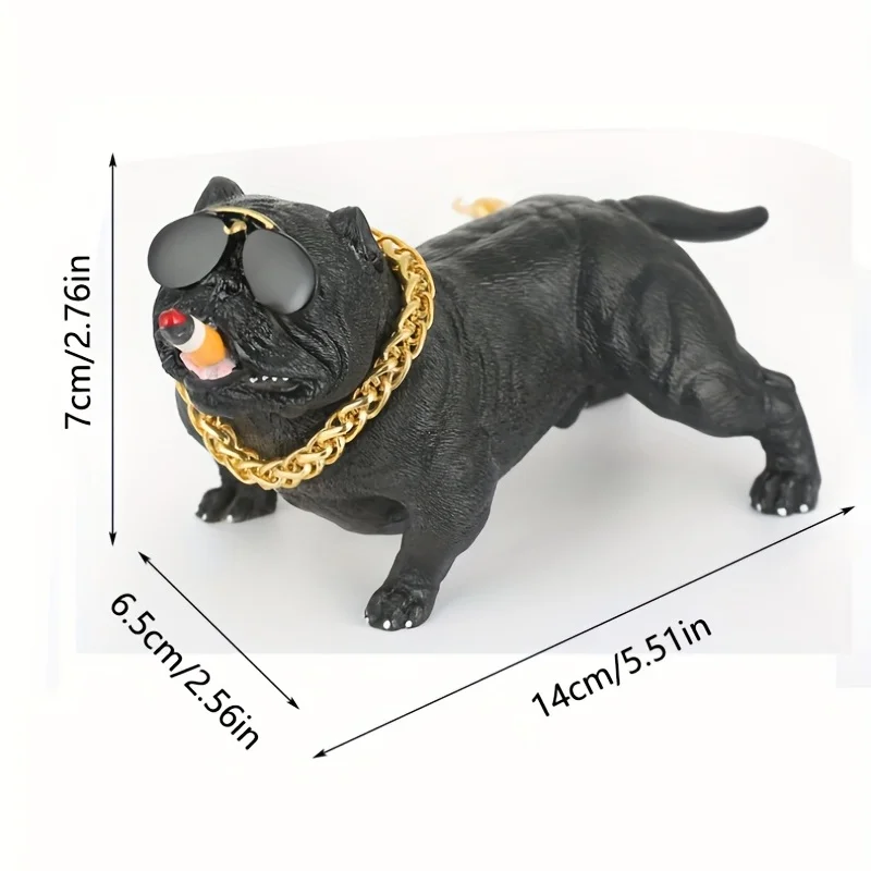 On-board Internet Celebrity Bully Dog Car Console Personality Creative Society Dog Decoration Car Accessories Supplies