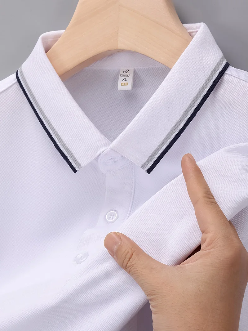 Men's new summer T-shirt Classic short sleeve summer fashion classic casual POLO shirt button-down collar casual Polo shirt