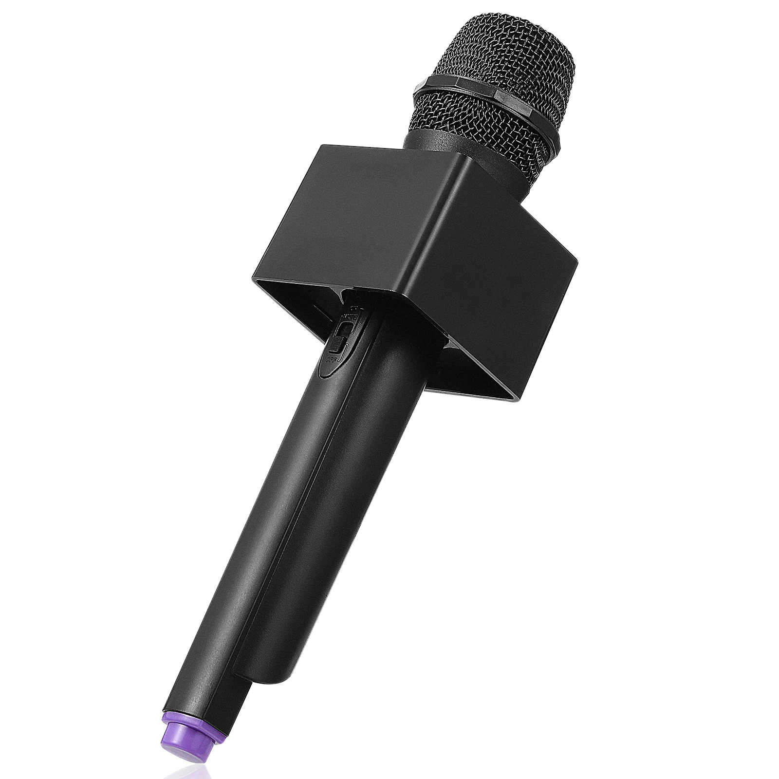 

Microphone Fake Toy Prop Plastic Kids Black Infant Pretend Play Toddler Stage Performance Realistic Reusable AntiFall SquareFlag