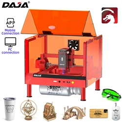 DAJA A7 Mini Pro Laser Engraver Safe Simple with Protective Cover High Power for Stainless Steel Wood Glass Paper Metal Acrylic