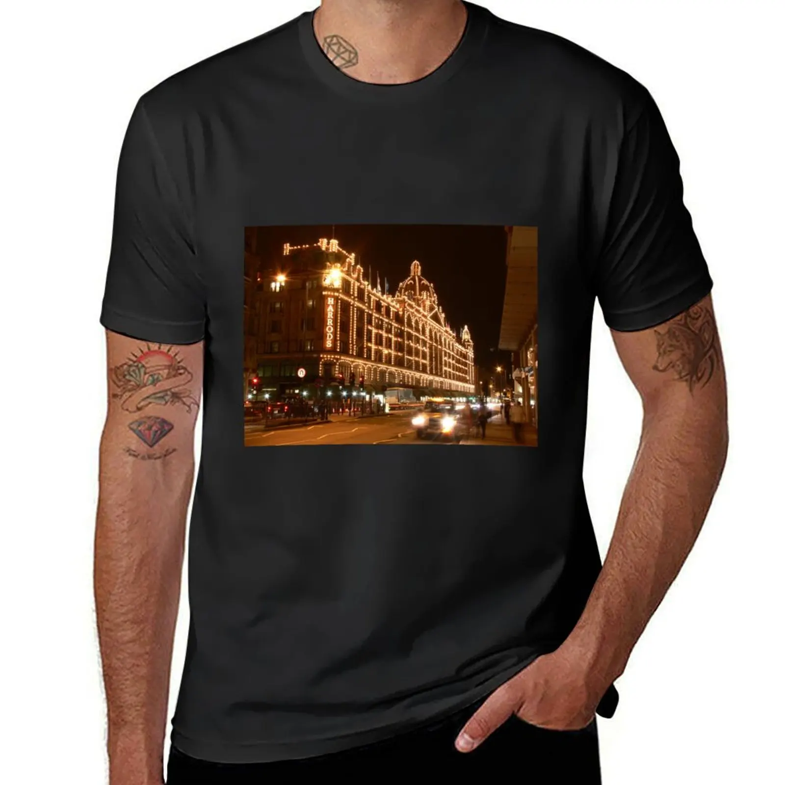 Harrods, London T-Shirt Short sleeve tee vintage hippie clothes Men's t-shirt