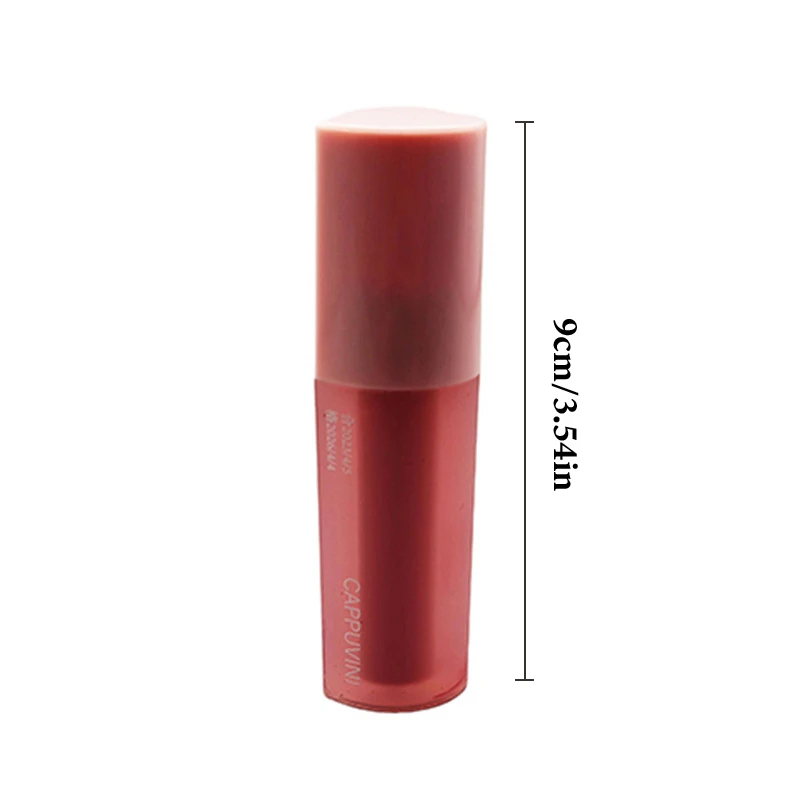 [Cappuvini Love Heart Design Lip Glaze Mirror Water Light Glass Transparent Lip Gloss Moisturizing Female Cute Liquid Lipstick