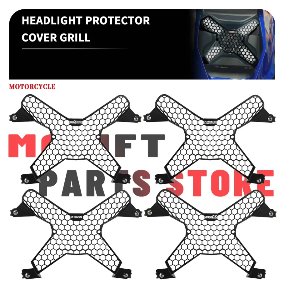 

2023 2024 Motorcycle Aluminium Headlight Protector Light Cover For BMW R1300GS R 1300 GS R1300 GS 1300GS Protective Guard GS1300