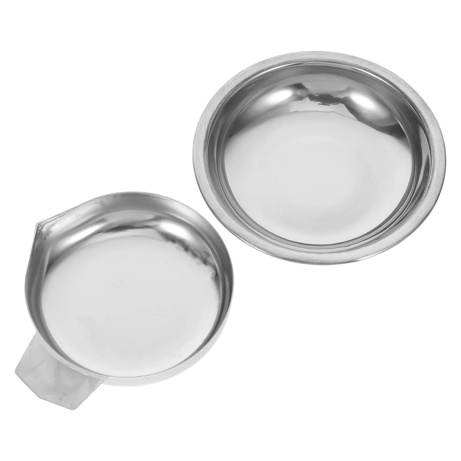 2 stuks roestvrijstalen weegpannen precisieweegschaal voor mini-steentjes poeder digitale trinket gewichtsmeetinstrumenten