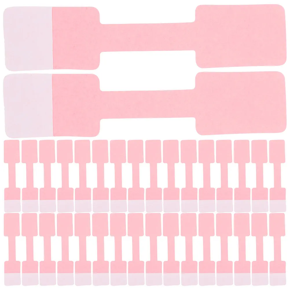 

200 pcs Jewelry Price Tag Adhesive Kraft Paper Sticker Necklace Bracelet Labels for Retail Exhibitions Handmade Accessories