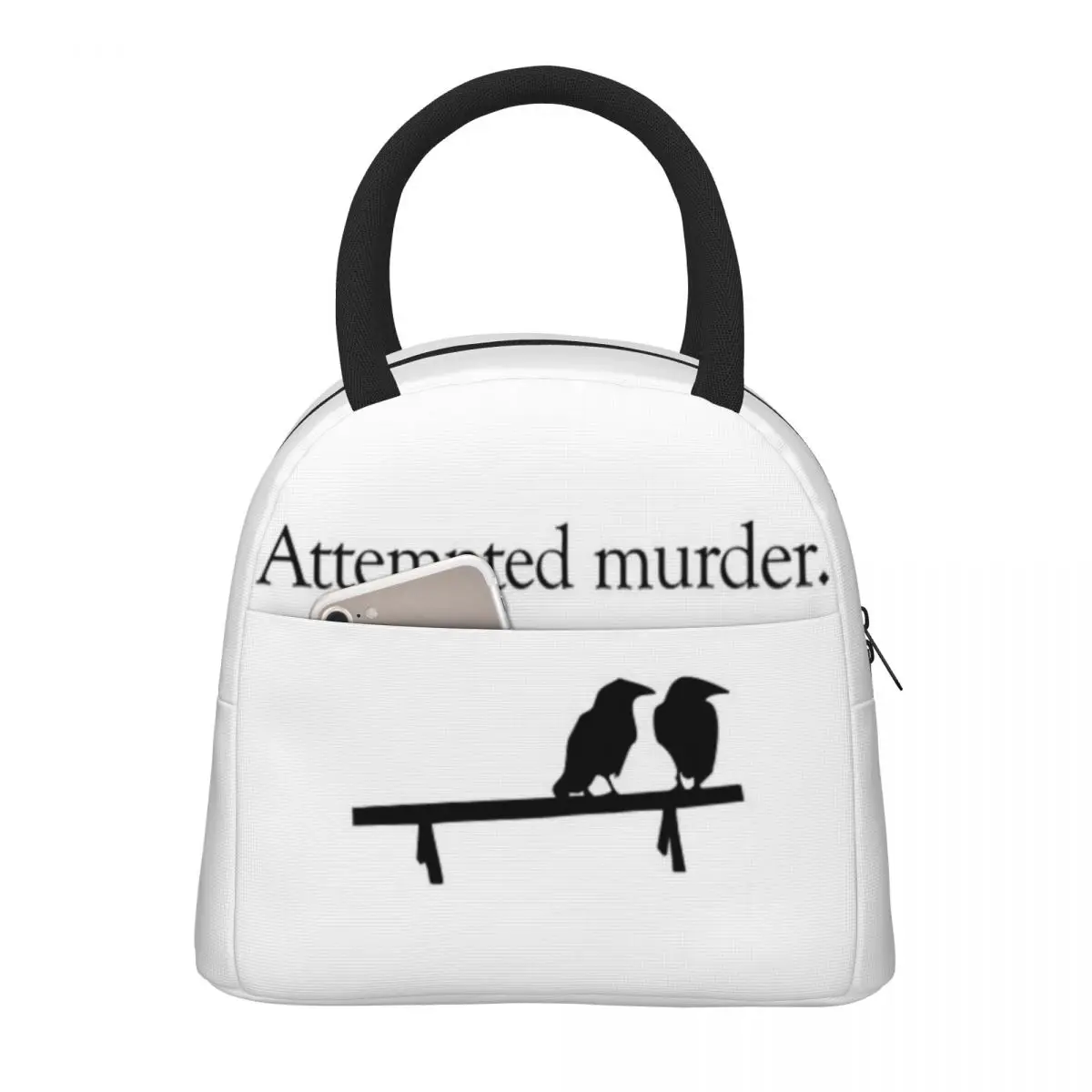 Attempted Murder Insulated Thermal Cooler Bag Lunch bag Foods Drink Storage Leakproof Picnic Camping Bags Outdoor Cooler Box