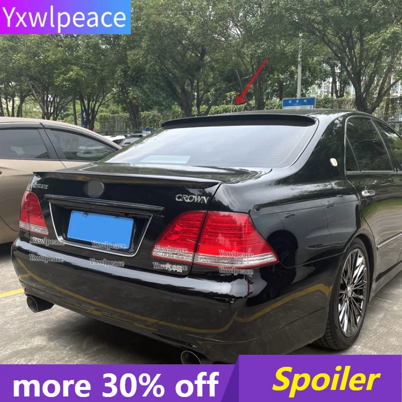 

For Toyota Crown Spoiler 2005 2006 2007 2008 2009 High Quality ABS Plastic Unpainted Color Rear Roof Spoiler Car Accessories