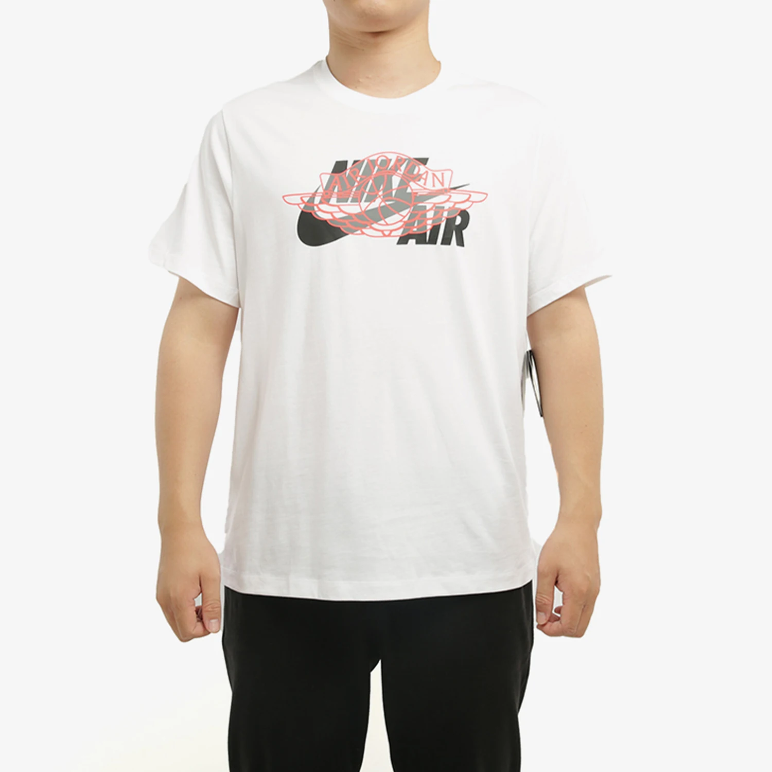 تي شيرت كرة السلة الرسمي الأصلي للرجال من Nike برقبة دائرية مطبوع CU1980-100 #1