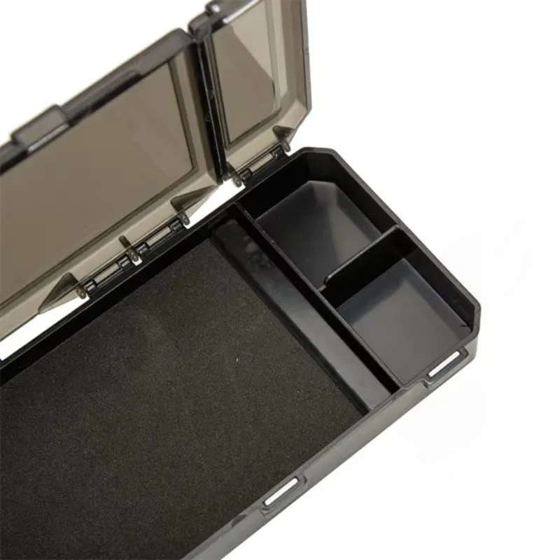 صندوق معدات صيد الأسماك المقاوم للماء، صندوق تخزين بخطاف الطعم على الوجهين، صندوق أدوات ملحقات سمك الشبوط #5