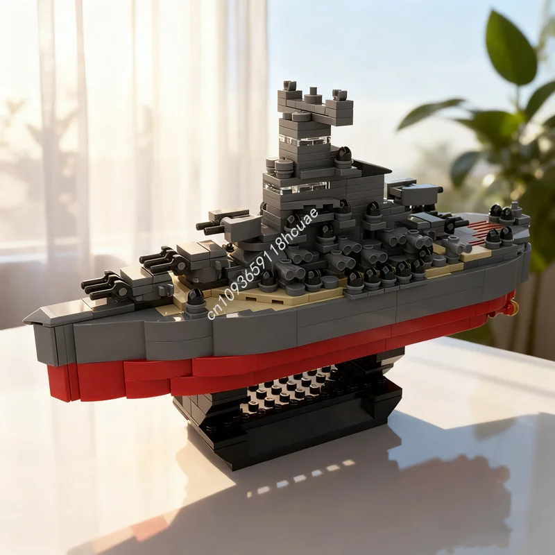 

545pcs MOC Battleship Yamato Scale Super Deformed Model Building Blocks Architecture Toys DIY Idea Education Christmas Gift Kids