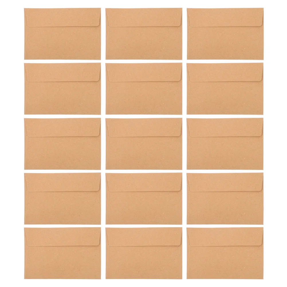 

30Pcs A4 Self Adhesive Kraft Envelopes for Wedding Invitations Greeting Cards Photos Brown Rustic Decorative Mailing Invitation