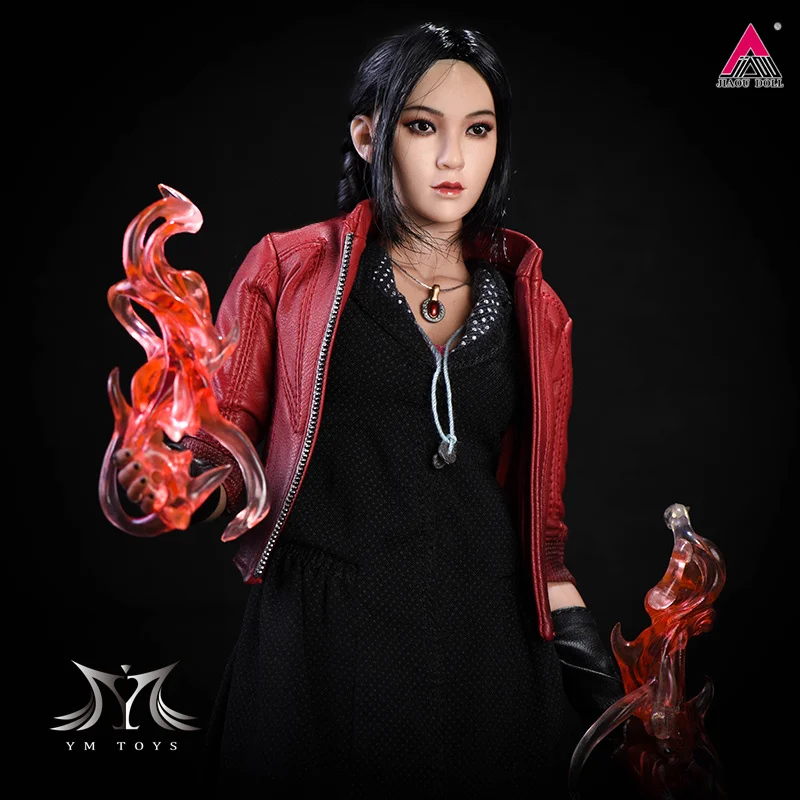 Ymtoys 1/6 escala ying cabeça feminina esculpida trançada cabeça de cabelo longo escultura modelo caber 12 ''soldado pálido bronzeado figura de ação corpo