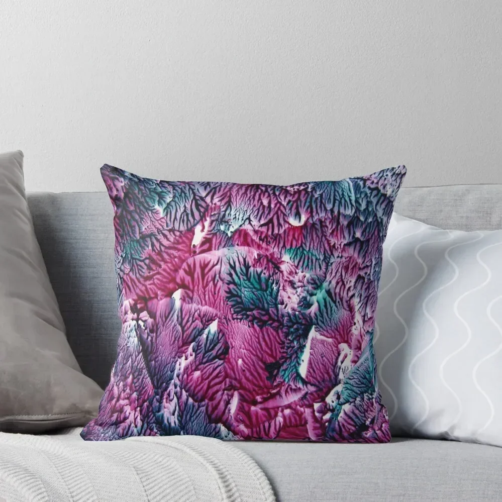 Burst of Magenta & Teal Throw Pillow Cushions Home Decor Pillows Aesthetic Cushions For Sofa Cusions Cover pillow