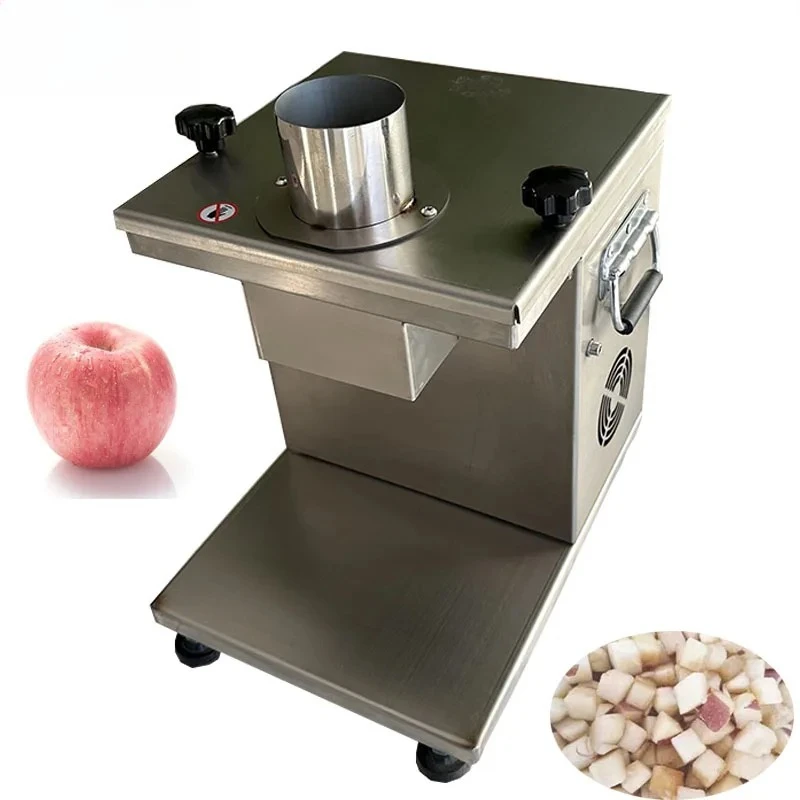 Small Electric Vegetable Dicing Machine 10mm Carrots Fruit Vegetable Cube Cutting Machine Food Processor