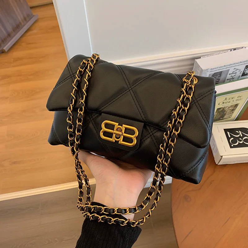 

2025 Women's Diamond Shoulder Bag - Trendy Chain, Niche Fashion Versatile Personality Messenger Bag