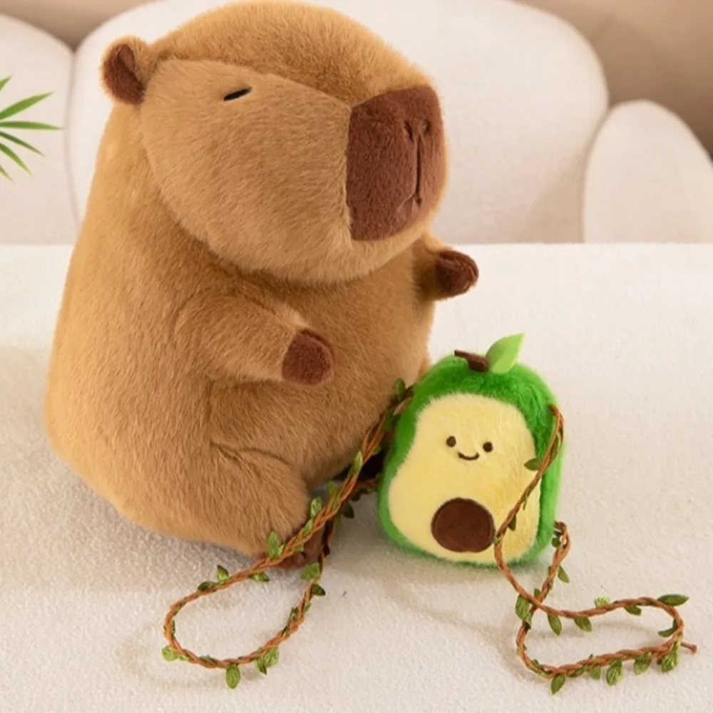 

Подушка для сна, мультяшная капибара, плюшевая кукла, имитация пушистой капибары, плюшевая игрушка, мягкая милая пушистая кукла Капибара, рождественская игрушка