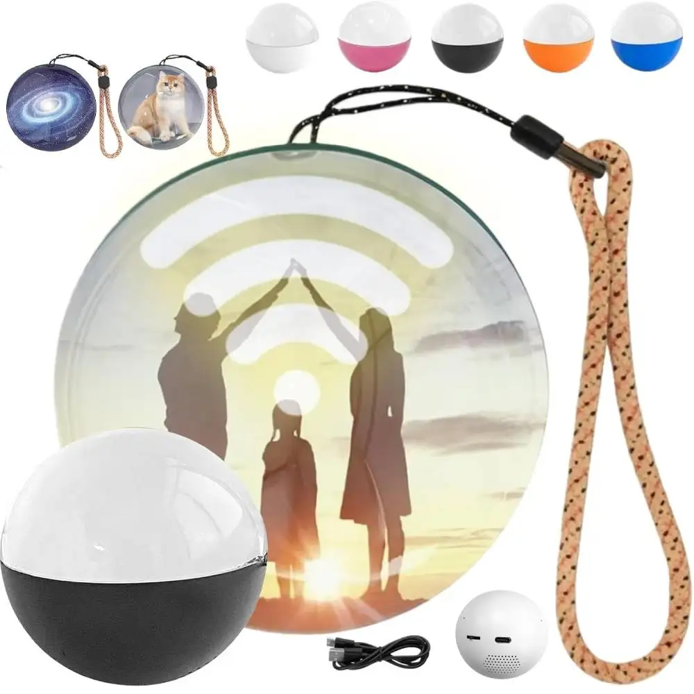 كرة كريستال ثلاثية الأبعاد مشغل فيديو MP4 عرض الصوت والفيديو كرة الذاكرة الإلكترونية هدية عيد ميلاد الزفاف لأصدقاء العائلة