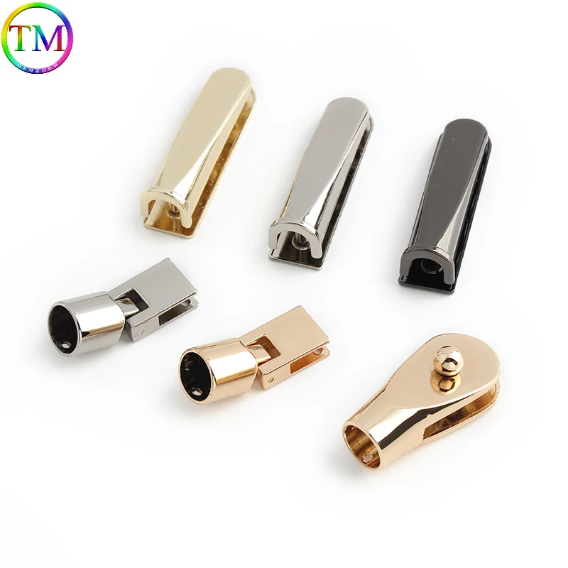 Metal Side Clip Buckle Hang Shackle Screw For Leather Handle Shoulder Bag Purse Strap Buckle Link Protect Connector Accessories