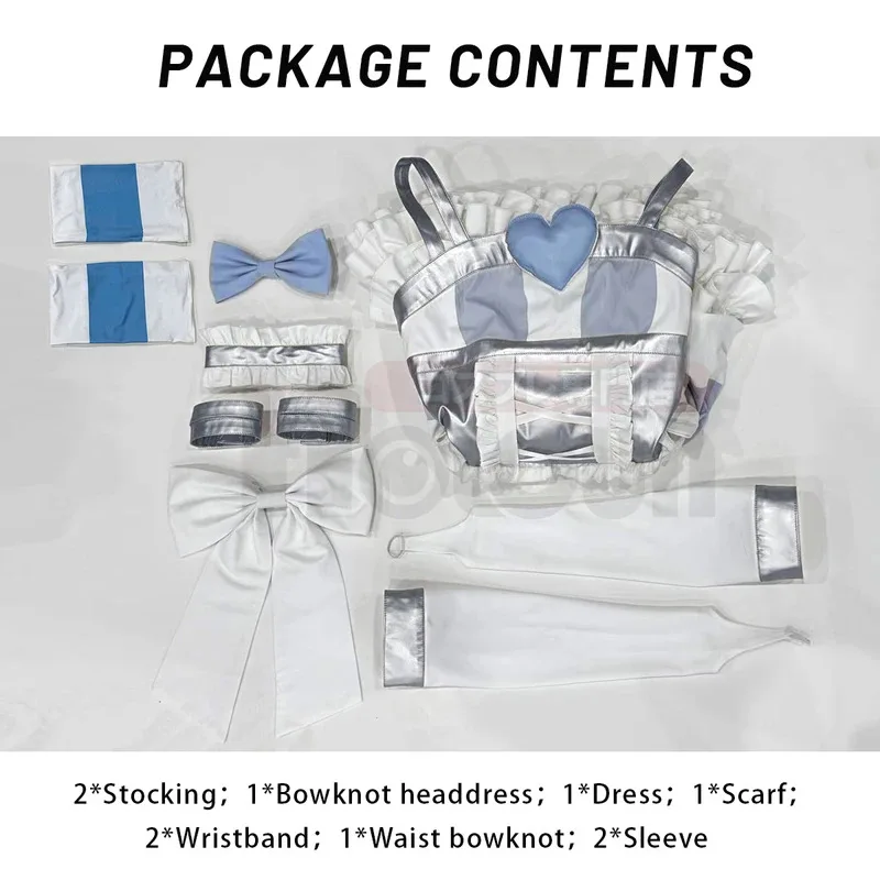 HOLOUN Panty & Stocking with Garterbelt Anime Stocking Anarchy Cosplay Costume Wig Dress Stockings Bowknot Cos Convention