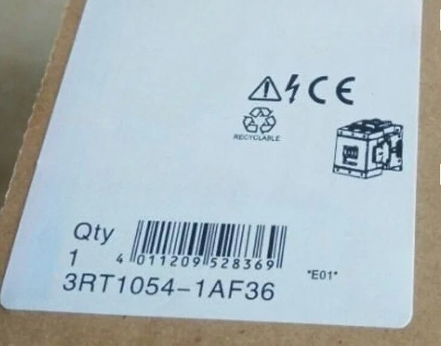 Brand New Original 3RT1054-1AF36 127 V Contactor Contact 115 A 3 Pole 2 Normally Open + Closed 55 KW Fast Delivery