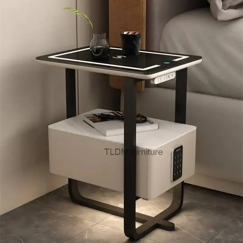 أدراج طاولة جانبية لغرفة النوم، منضدة مريحة، طاولات بجانب السرير الذكية، خزائن Szafka Nocna Nordic Furniture TY25XP