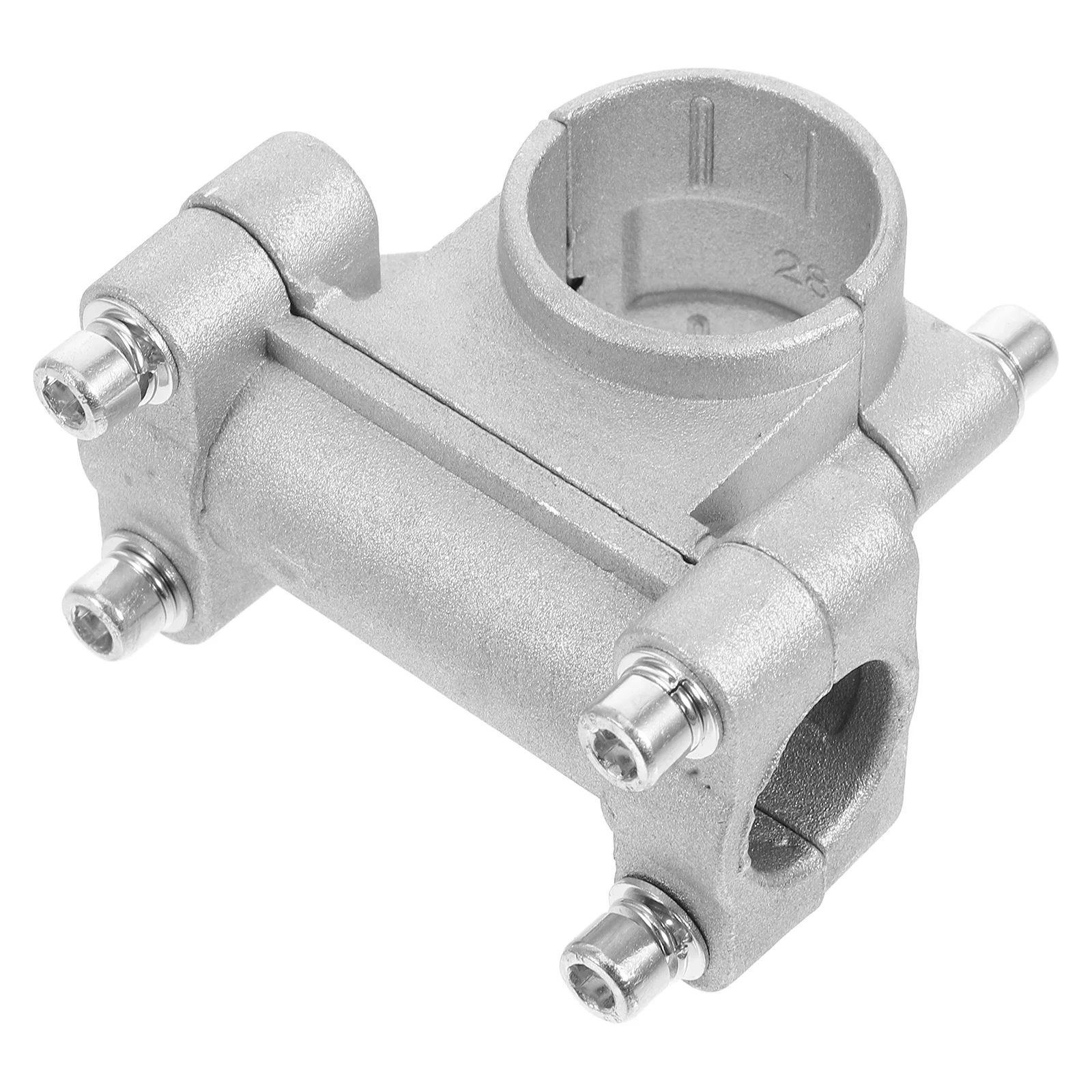 

1pc Lawn Handle Bracket Clamp 18Mm Mounting Hole Aluminum Alloy For Trimmer Edger Brush Cutter Replacement Push Mower Base Lawn
