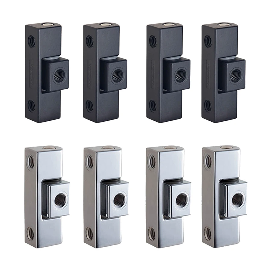 8PCS Zinc Alloy Industrial Equipment Hinge Distribution Box Hinge Chassis Hinge Switch Electric Cabinet Door Hinges Chrome/Black