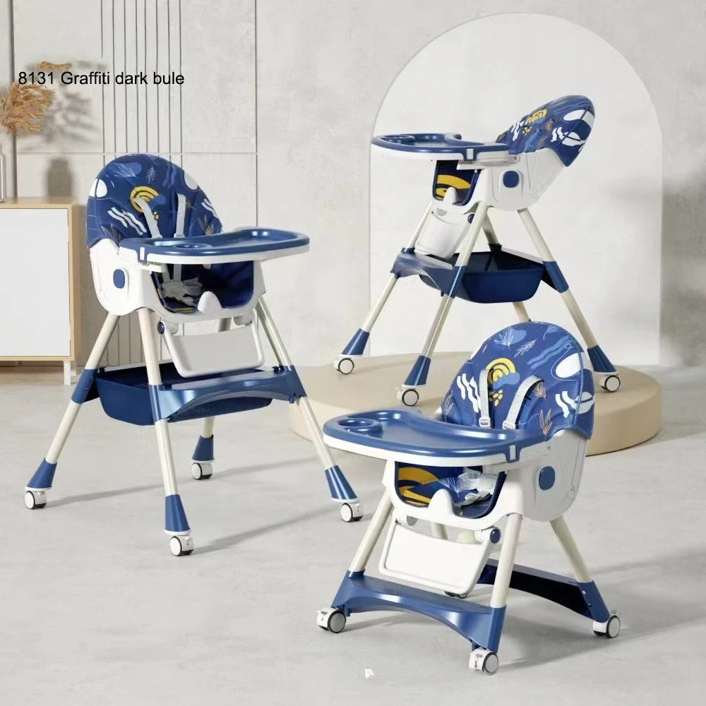 Dining Chair Portable Household  Chair Anti-drop Anti-rollover  Chair Foldable Baby  Table