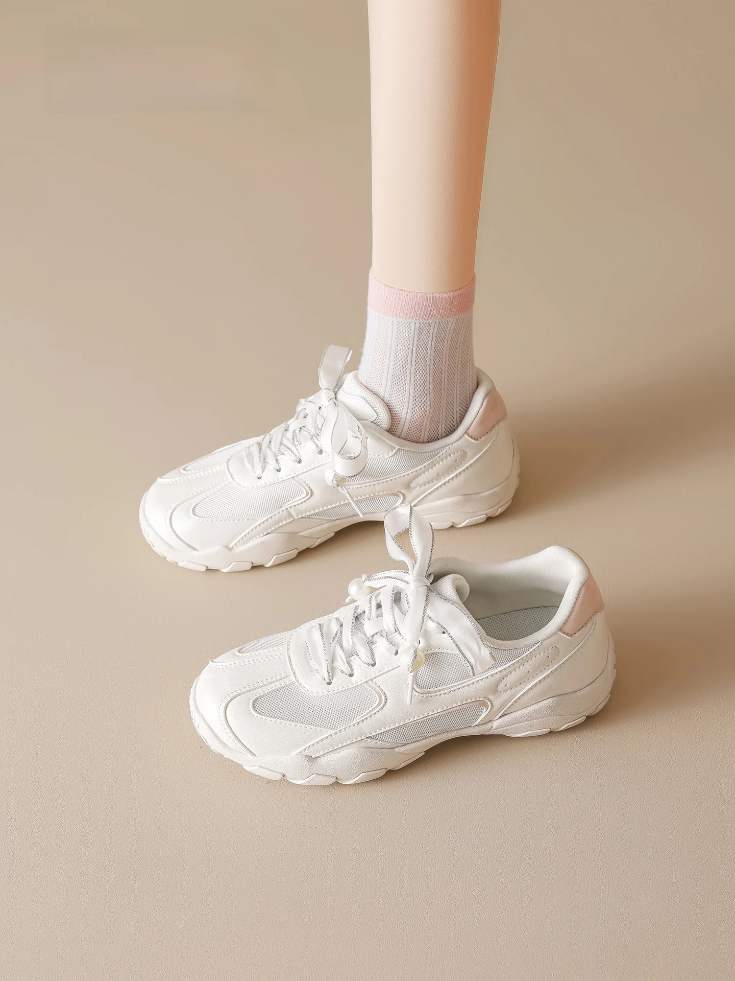 

Agsdon Miu Series Women's Sports Shoes Summer 2026 Ballet Style Thick Bottom Heightening Mountain Climbing Sports Shoes