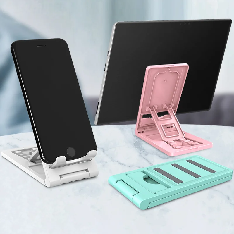 1pc Cell Phone Stand Angle Adjustable Cell Phone Holder With Silicon Pad Foldable Mobile Phone Tablet Stand
