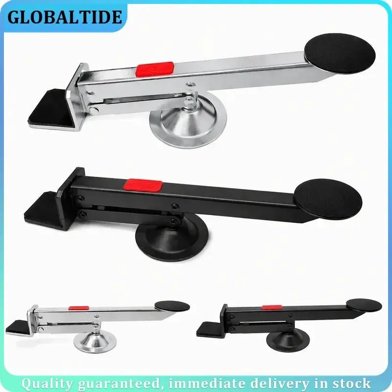 Heavy Duty Metal Door Lifter 360 Degree Rotation Lever Activated Panel Elevator Installation Aid Tool Simplified Hanging